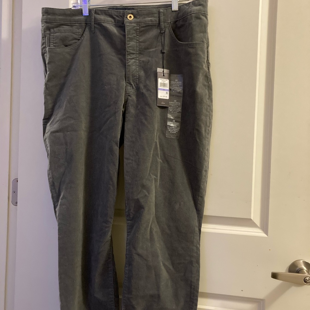 Gray corduroy pants